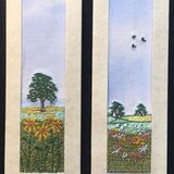 Sunflower field and Meadow Size 7" x 2"