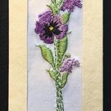 Purple pansy Size 7"x2"
