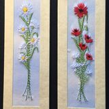 Daisies and Poppies Size 7" x 2"