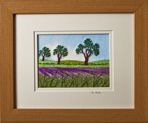 Lavender field. Mount size 8" x 10"