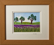 Lavender field. Mount size 8" x 10"