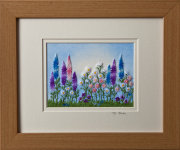 Lupins and Daisies. Mount size 8" x 10"