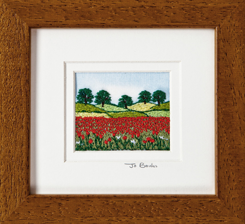 Poppy Field. Mount size 5.25" x 4.75"