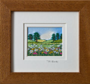Summer meadow. Mount size 5.25" x 4.75