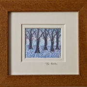 Winter Woods. Mount size 5.25" x 4.75"