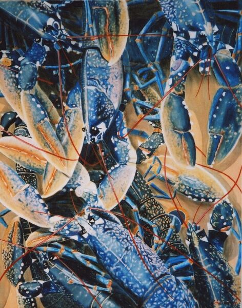 Blue lobsters