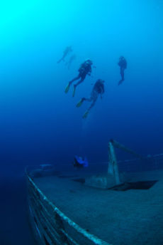 Ascending from the deck of the Karwela, Xatt l-Ahmar