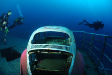 Car deck on the Karwela