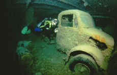 Truck inside the <i>Thistlegorm</i>