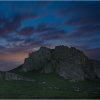 Moon rising over Spy Rock - Skokholm Island