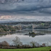 Dusk approaching - Menai Straits and Snowdon