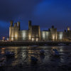 Caernarfon Castle at night