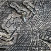 Black tailed skimmer on carving of dragonfly