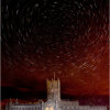 Pole star over St David's Cathedral