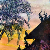Temple sunset