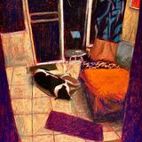 Interior with dog