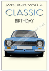 Escort Mk1 Classic Card Blue CF124