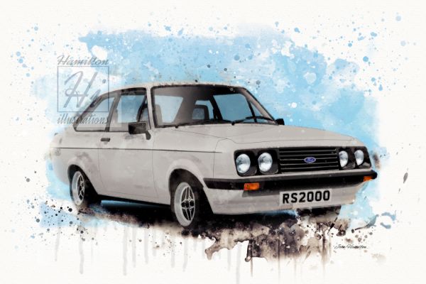 Ford Escort Mk2 RS2000 White W1