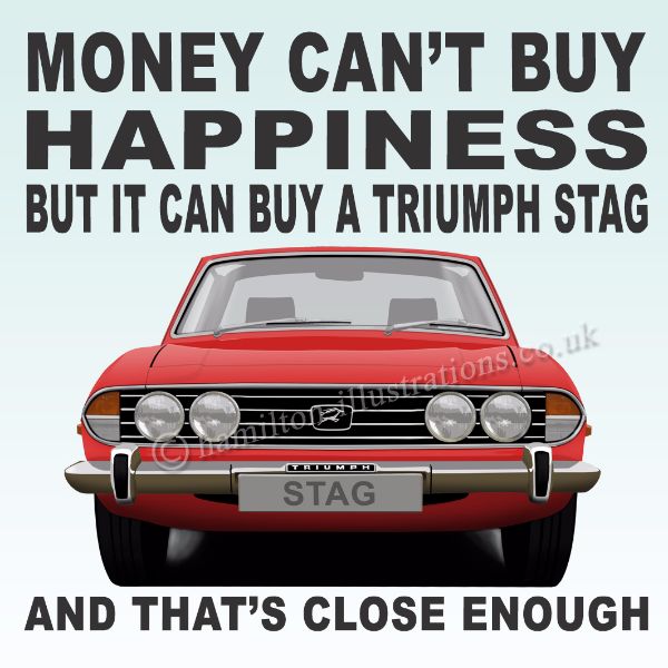 Stag Happiness Coaster Red CT104