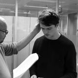 Red Rain in workshop: John Rayment (Karl) and David Angland (Daniel). Directed by Alanna Stone.