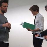 Icarus: Russell Lucas (Director), Robert Nairne (Stuart) <br>and Kelda Holmes (Evie).