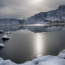 Cwmorthin Quarry in Winter