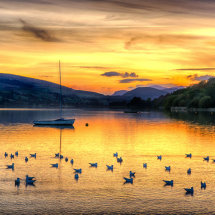 Sunset at Llyn Tegid (Bala Lake)