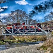 Welsh Highland Railway in the Aberglaslyn Pass