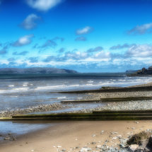 Llanfairfechan beach looking towards Llandudno