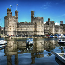 Blue Sky Over Caernarfon Castle