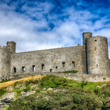 Harlech Castle in the Clouds