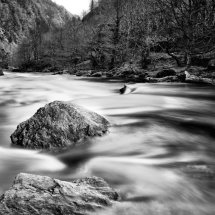 Aberglaslyn Pass in Black and White