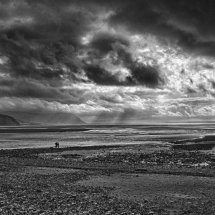 Stormy Beach at Llandudno