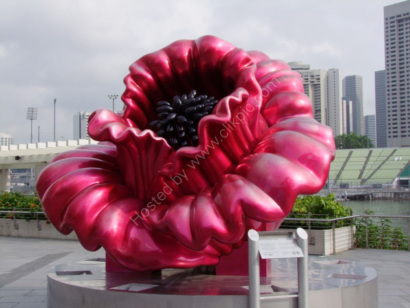 Sculpture outside Art Science Museum, Marina Bay