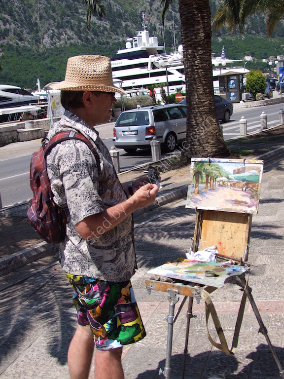 Artist in Kotor