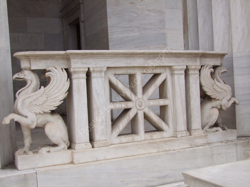 Detail of National Library of Greece, Athens