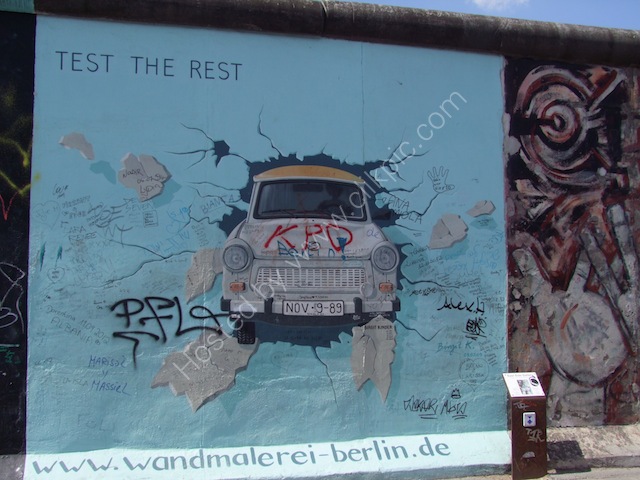 Mural of Trabant, Berlin Wall