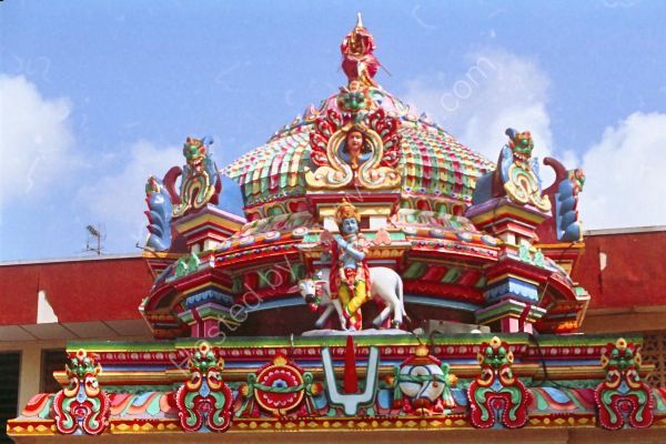 Detail of Chettiar's Hindu Temple, Tank Road, Singapore