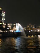 Merlion at Night, Marina Bay
