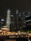 Skyscrapers at Night, Marina Bay
