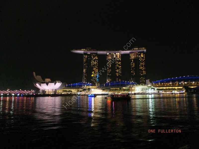Art Science Museum & Marina Bay Sands Hotel at Night