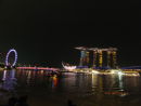 Singapore Flyer, Art Science Museum & Marina Bay Sands Hotel at Night
