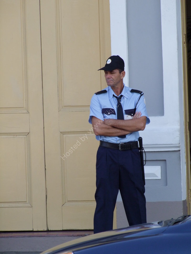 Cuban Security Guard, Cienfuegos