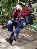 Cuban Sleeping in the Park