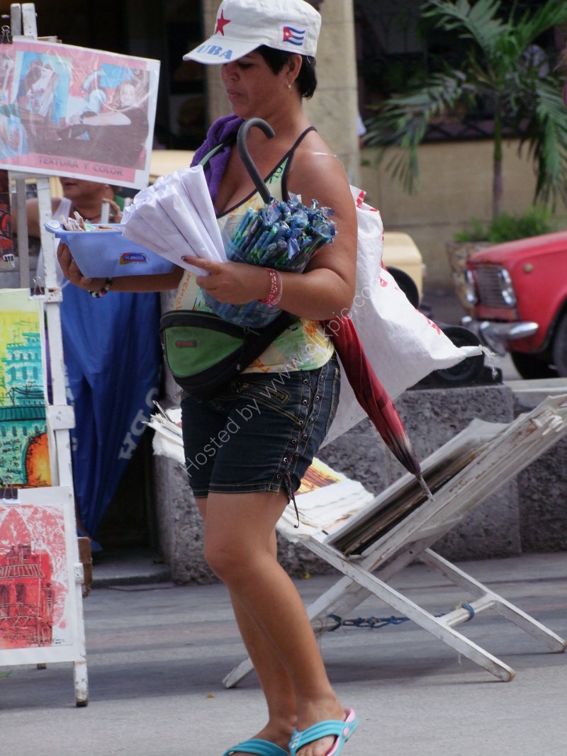 Cuban Peanut & Sweet Seller, Prado, Havana