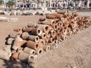 Roman clay water pipes, Ephesus