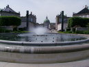 Fountain with Amelienborg Palaces and Marble Church (middle background)