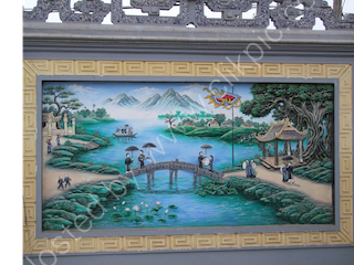 Picture at Entrance, Den Do Temple, Hanoi