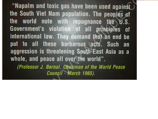 March 1965 Quote, Bao Tang Chung Tich Chien Tranh (War Remnants Museum), Ho Chi Minh City