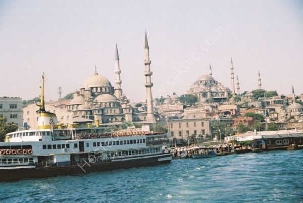 Istanbul, Old City, from the Bosphorous, Turkey
